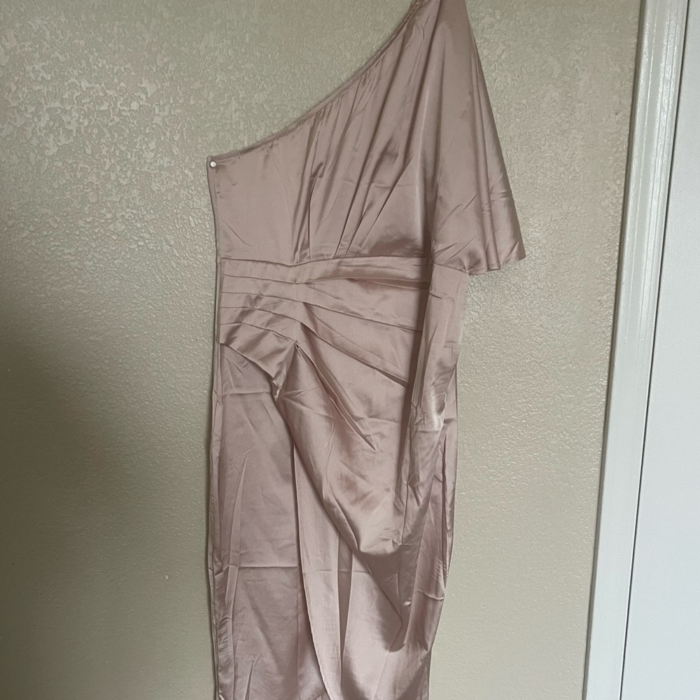 Source Unknown One Shoulder Dress in Light Pink
